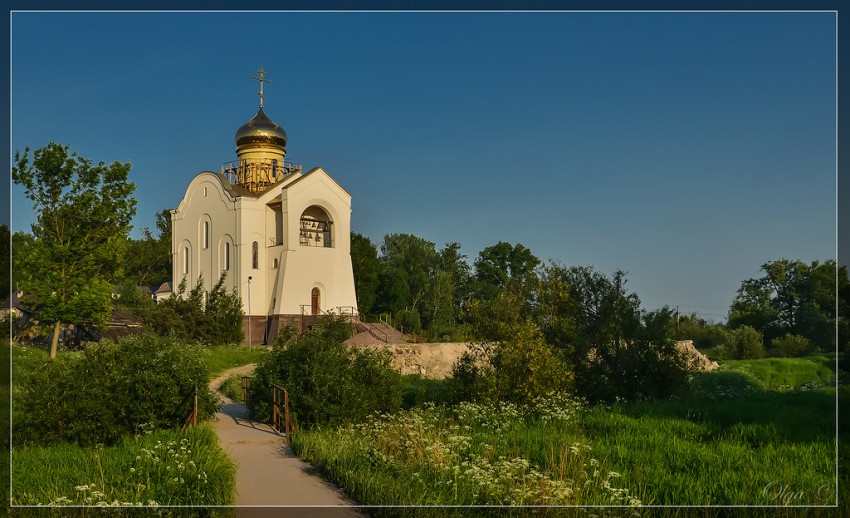 Красносельский район. Церковь Адриана и Наталии. общий вид в ландшафте