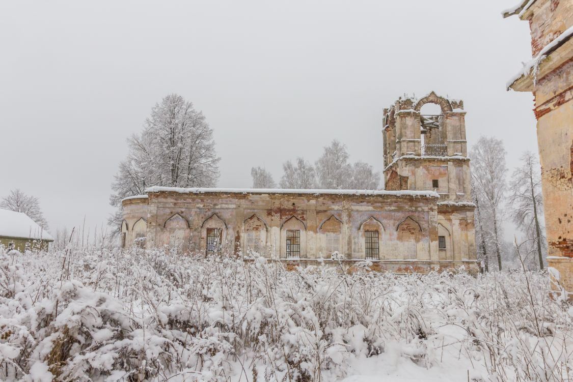 Переслегино. Церковь Александра Невского. фасады, Вид с севера