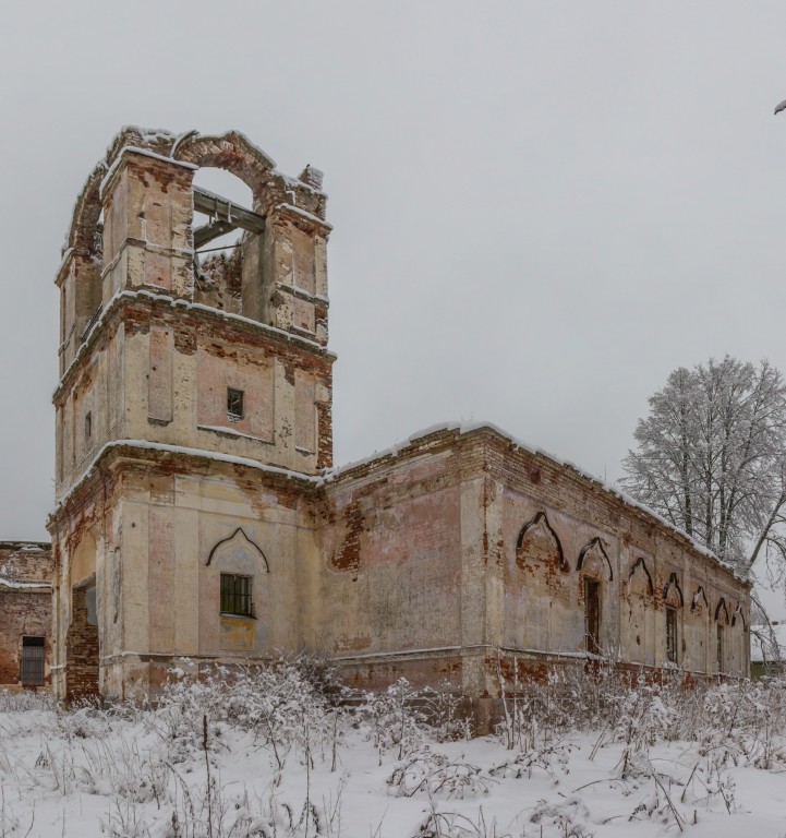 Церковь Александра Невского, Переслегино (Торжокский район и г. Торжок, Тверская область). фасады, Вид с юго-запада
