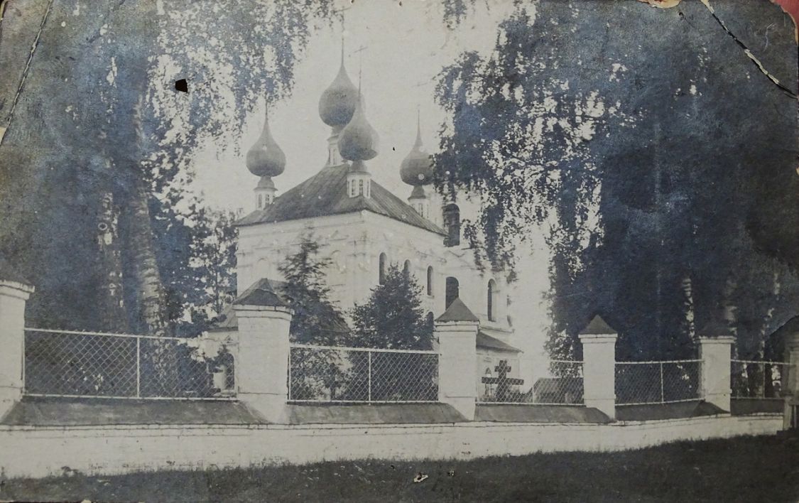 Церковь Спаса Нерукотворного Образа, Мордовское (Южский район, Ивановская область). архивная фотография, Старинное фото из частного архива