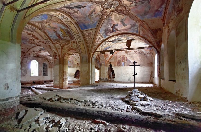 Церковь Благовещения Пресвятой Богородицы, Княжево (Бежецкий район, Тверская область). интерьер и убранство