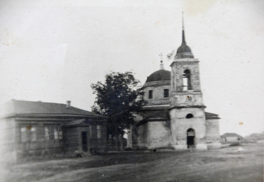 Тимошкино. Церковь Иоанна Богослова. архивная фотография, старая фотография