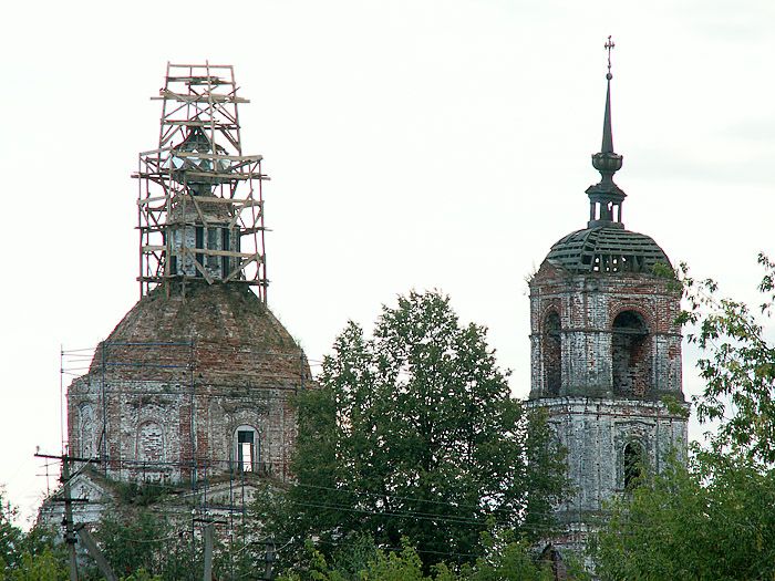 Церковь Владимирской иконы Божией Матери, Крапивново (Тейковский район, Ивановская область). фасады