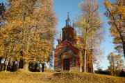 Церковь Илии Пророка, Вид на храм с шоссе.<br>, Бучауска, Мадонский край, Латвия