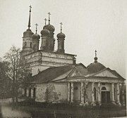 Собор Спаса Преображения, Фото 1947 г. (Румянцев). ГКМФ. ГНИМА им Щусева<br>, Лысково, Лысковский район, Нижегородская область