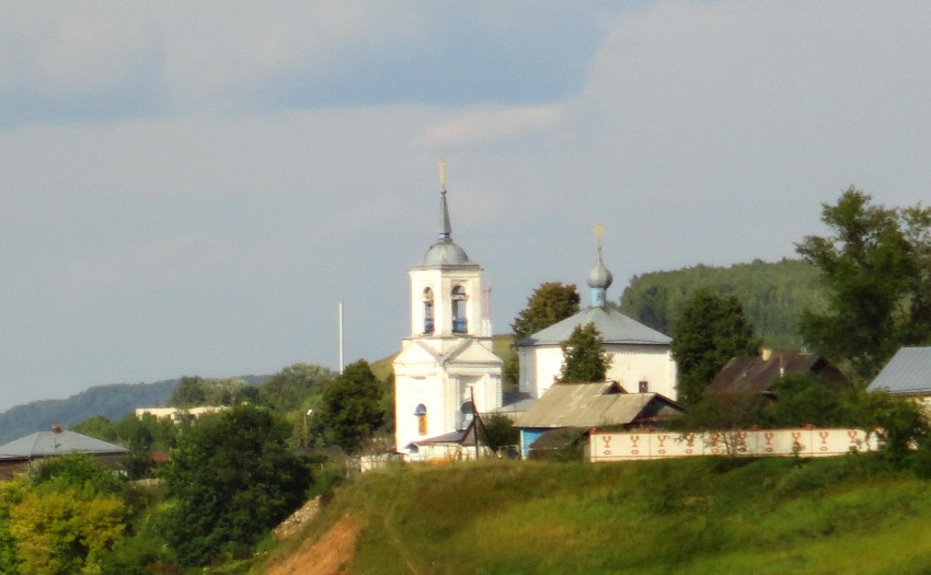 Лысково. Церковь Казанской иконы Божией Матери. общий вид в ландшафте