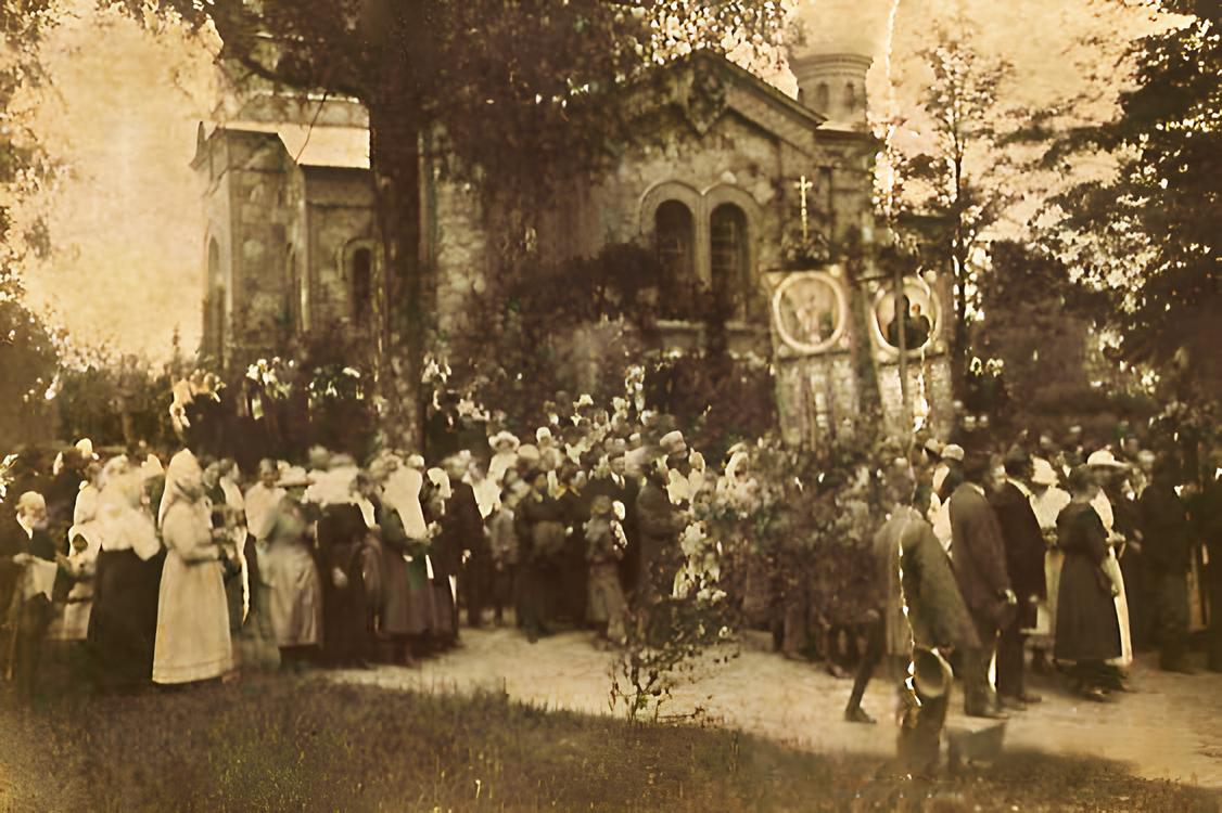 Церковь Алексия, митрополита Московского, Марциена (Мадонский край, Латвия). архивная фотография, Фото 1920-х годов из приходского архива