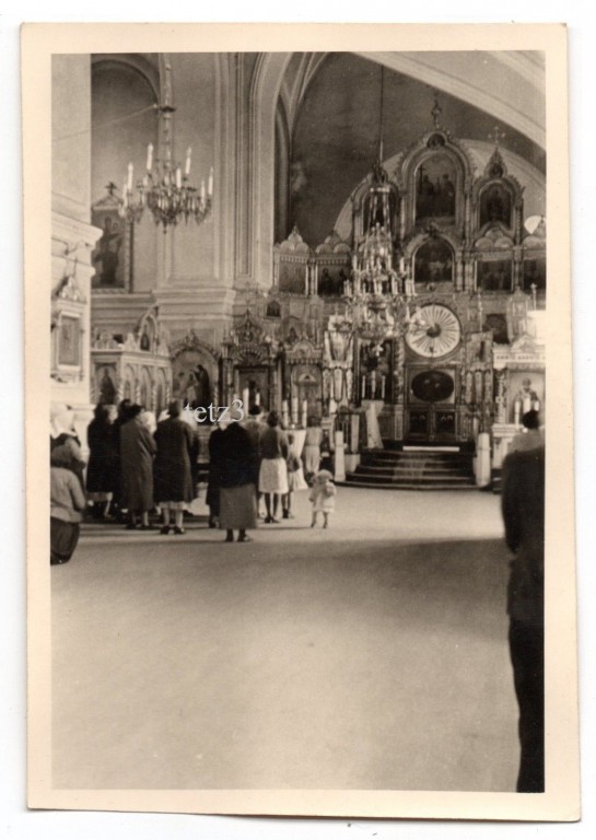 Брест. Церковь Николая Чудотворца. архивная фотография, Фото 1941 г. с аукциона e-bay.de. Интерьер церкви