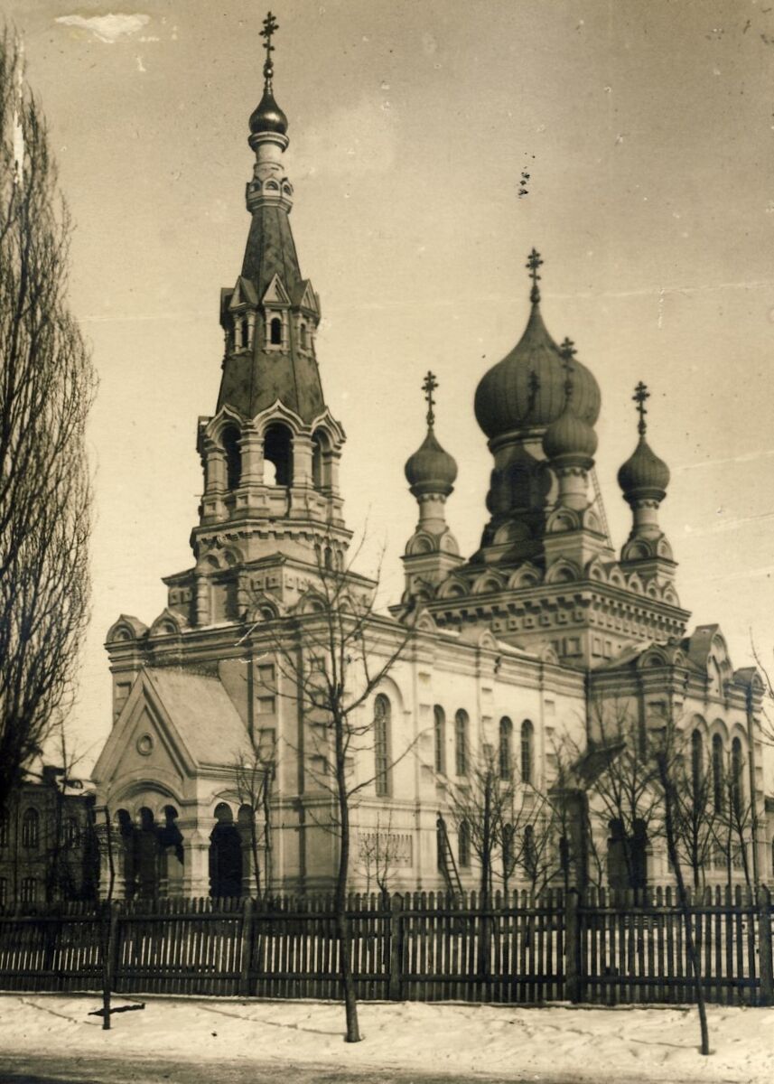 Церковь Николая Чудотворца, Брест (Брест, город, Беларусь, Брестская область). архивная фотография, Фото с видом церкви Николая Чудотворца. 1916-1918 гг. Из собрания Брестского краеведческого музея.
