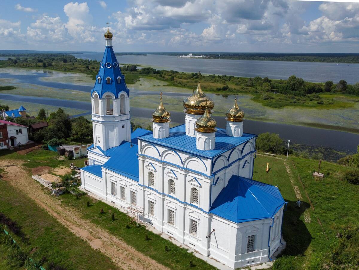 Церковь Николая Чудотворца, Исады (Лысковский район, Нижегородская область). фасады