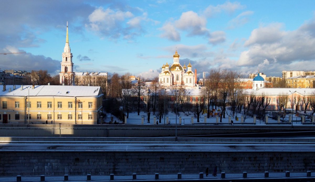 Ансамбль Казачьего Крестовоздвиженского собора, Центральный район (Санкт-Петербург, г. Санкт-Петербург). общий вид в ландшафте