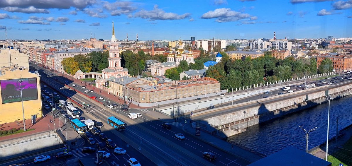 Ансамбль Казачьего Крестовоздвиженского собора, Центральный район (Санкт-Петербург, г. Санкт-Петербург). общий вид в ландшафте