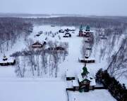 Серафимовский монастырь, Вид с юга<br>, Татьяновский, Марьяновский район, Омская область