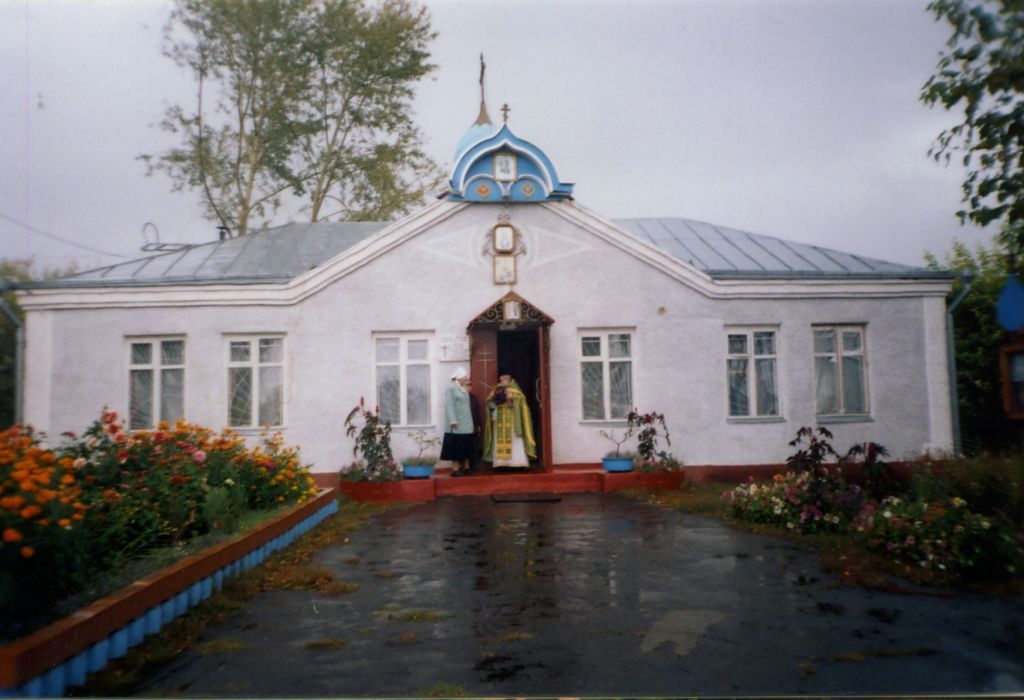 Церковь Петра и Павла (новая), Серебряное (Горьковский район, Омская область). общий вид в ландшафте