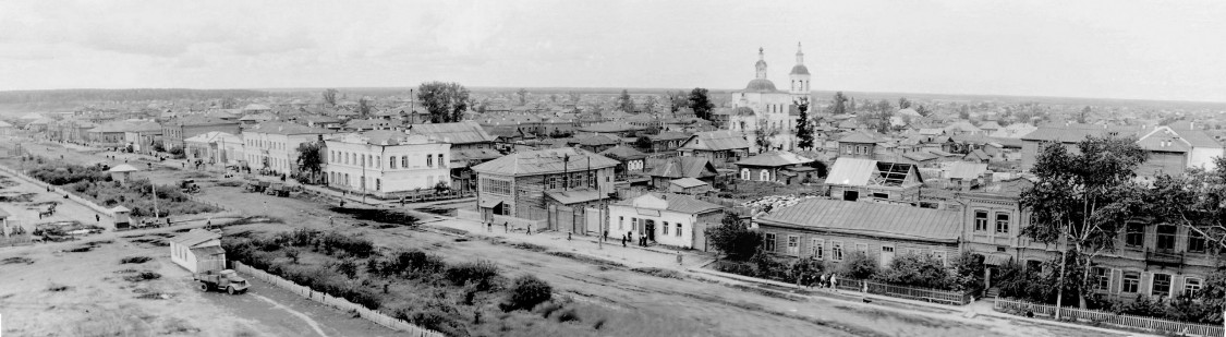 Кафедральный собор Спаса Нерукотворного Образа, Тара (Тарский район, Омская область). архивная фотография, 1950-е г.г.