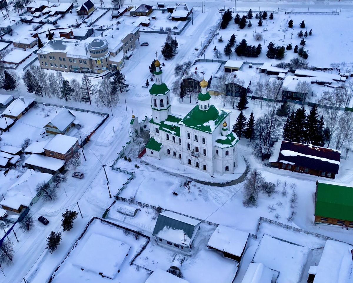 Кафедральный собор Спаса Нерукотворного Образа, Тара (Тарский район, Омская область). общий вид в ландшафте, Южный фасад