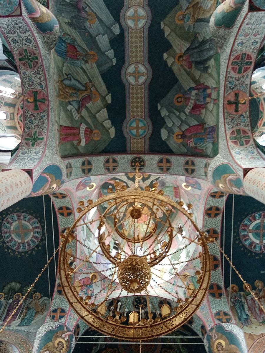 Кафедральный собор Троицы Живоначальной, Брянск (Брянск, город, Брянская область). интерьер и убранство, Росписи свода верхнего храма собора