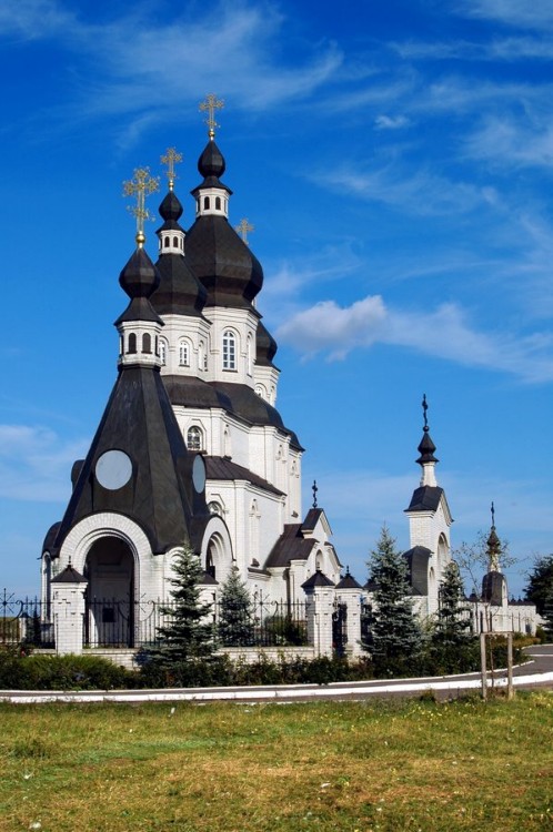 Чернещина. Церковь Николая Чудотворца. общий вид в ландшафте