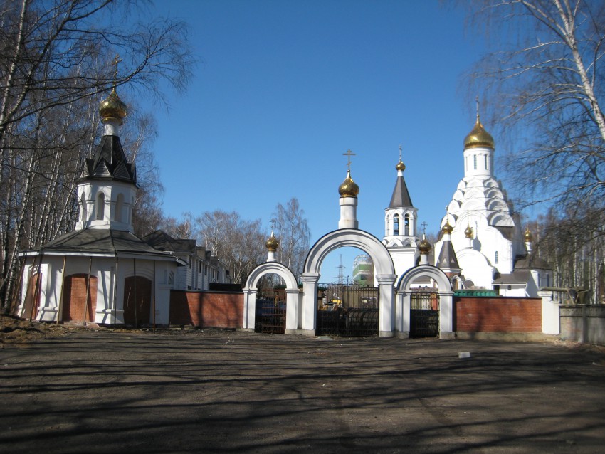 Церковь Николая Чудотворца в Дружбе, Мытищи (Мытищинский городской округ и гг. Долгопрудный, Лобня, Московская область). общий вид в ландшафте