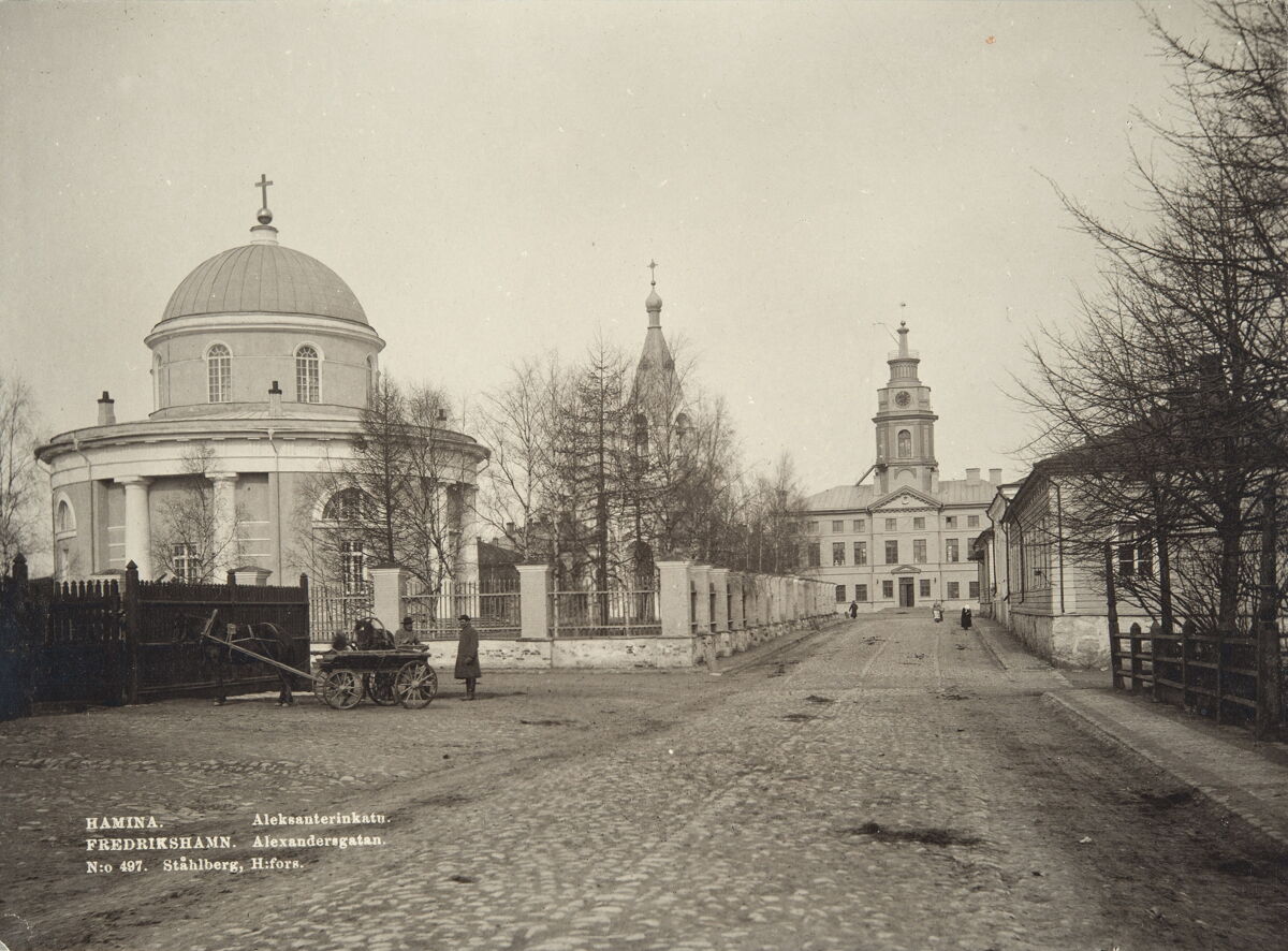 Церковь Петра и Павла, Хамина (Кюменлааксо, Финляндия). архивная фотография, Фото 1890-ых годов с сайта www.finna.fi. Автор K. E. Ståhlberg