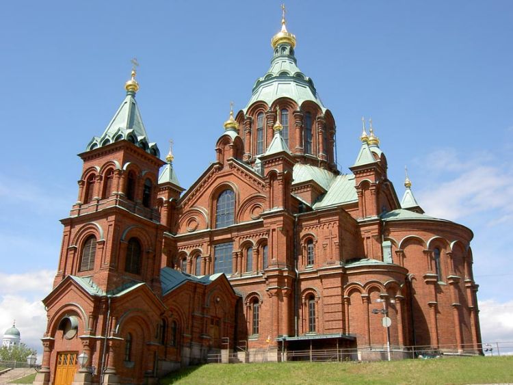 Кафедральный собор Успения Пресвятой Богородицы, Хельсинки (Уусимаа, Финляндия). фасады