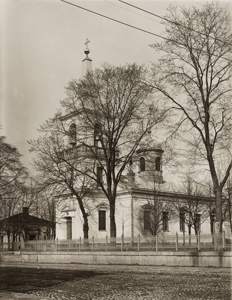 Церковь Троицы Живоначальной, Хельсинки (Уусимаа, Финляндия). архивная фотография, Фото 1900 года с сайта www.finna.fi