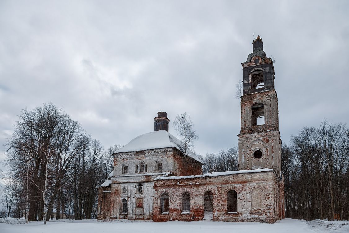 Загорье. Церковь Благовещения Пресвятой Богородицы. фасады