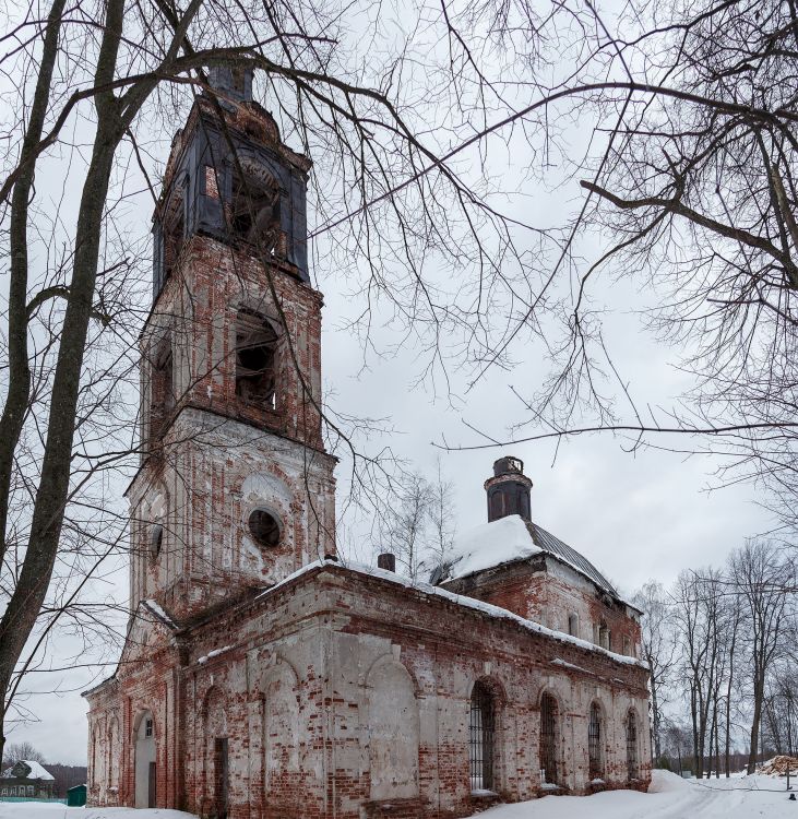 Загорье. Церковь Благовещения Пресвятой Богородицы. фасады