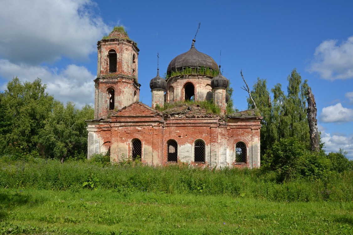 Николо-Пенье. Церковь Николая Чудотворца. фасады, Вид с юга