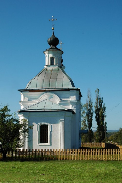 Ивановка. Церковь Иоанна Предтечи. общий вид в ландшафте