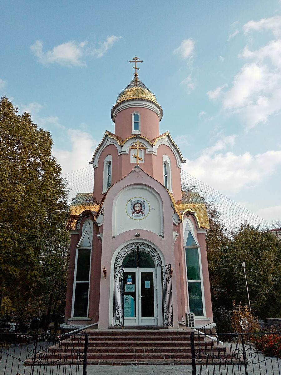 Церковь Андрея Первозванного при Штабе Тихоокеанского флота, Владивосток (Владивосток, город, Приморский край). фасады, Вид на храм с запада