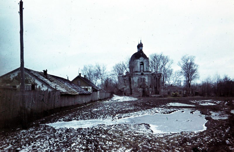 Церковь Успения Пресвятой Богородицы, Барвенково (Изюмский район, Украина, Харьковская область). архивная фотография, Фото 1941 г. с аукциона e-bay.de