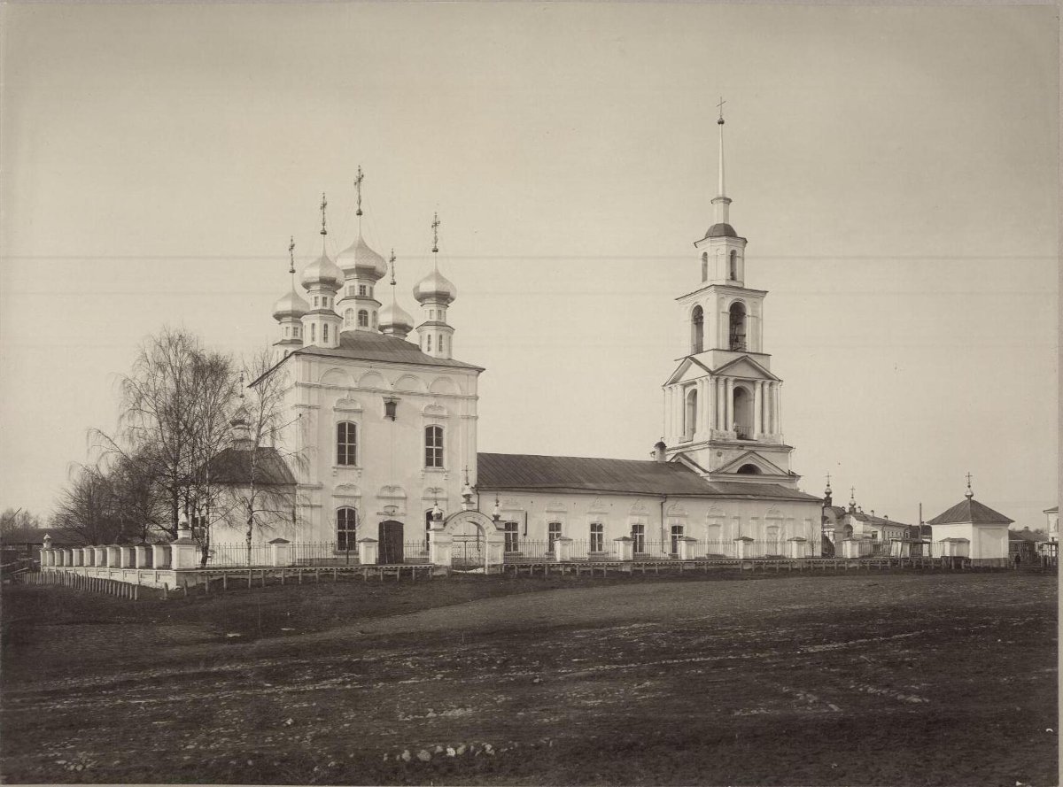 Церковь Воскресения Христова, Устюжна (Устюженский район, Вологодская область). архивная фотография, Павлов П. П. 1912 г. Источник: из фондов ГИМ. ГК 52312094