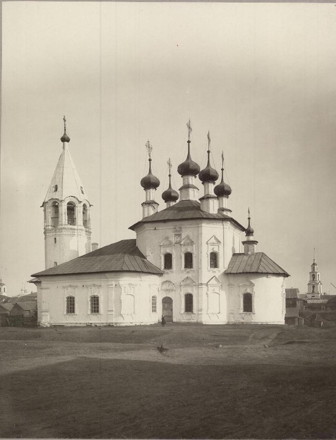 Церковь Благовещения Пресвятой Богородицы, Устюжна (Устюженский район, Вологодская область). архивная фотография, Источник: из фондов ГИМ. ГК 52311944 Павлов П. П. 1912 г.