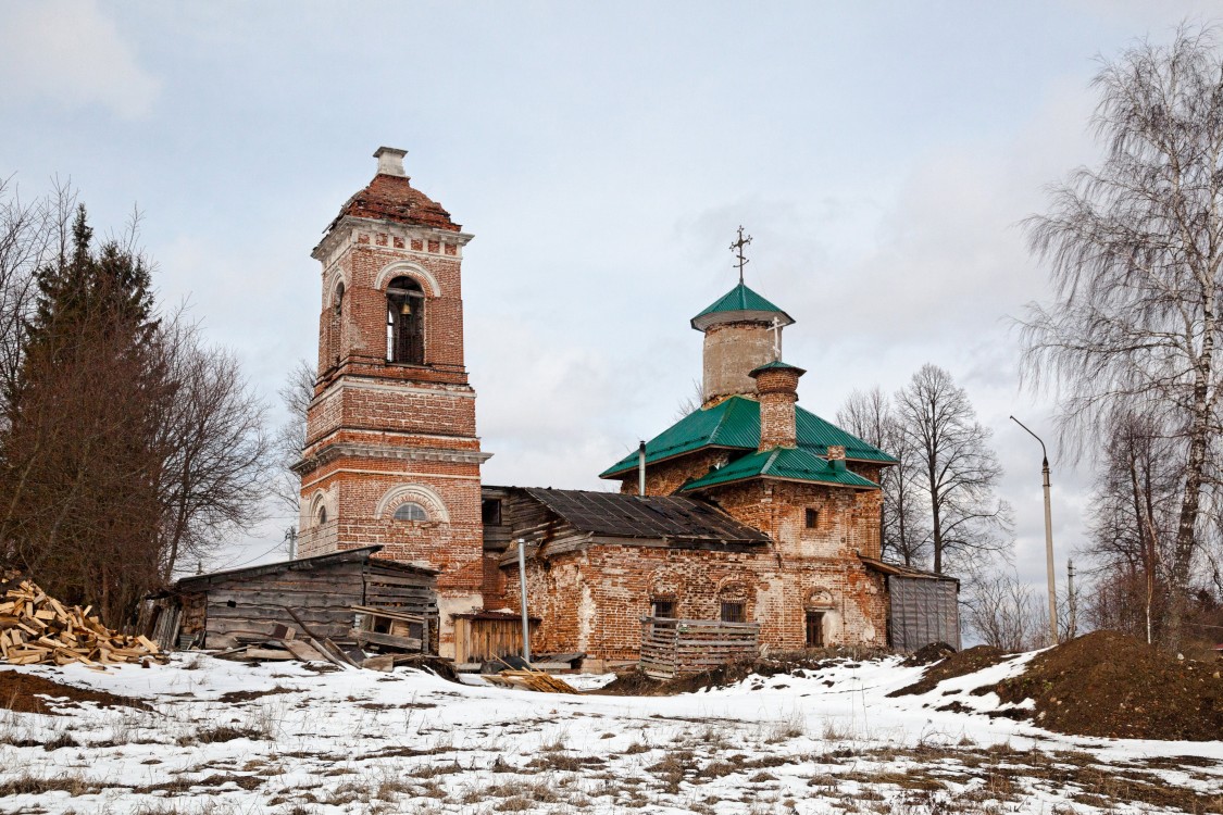 Церковь Преображения Господня, Сивково (Можайский городской округ, Московская область). общий вид в ландшафте