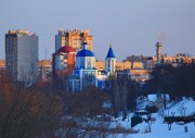 Собор Покрова Пресвятой Богородицы, Вид с пешеходного моста через канал реки Цны<br>, Тамбов, Тамбов, город, Тамбовская область