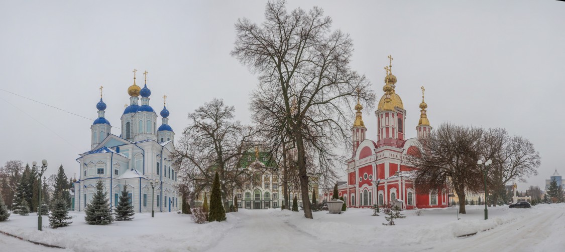 Казанский мужской монастырь, Тамбов (Тамбов, город, Тамбовская область). фасады, Панорама с востока
