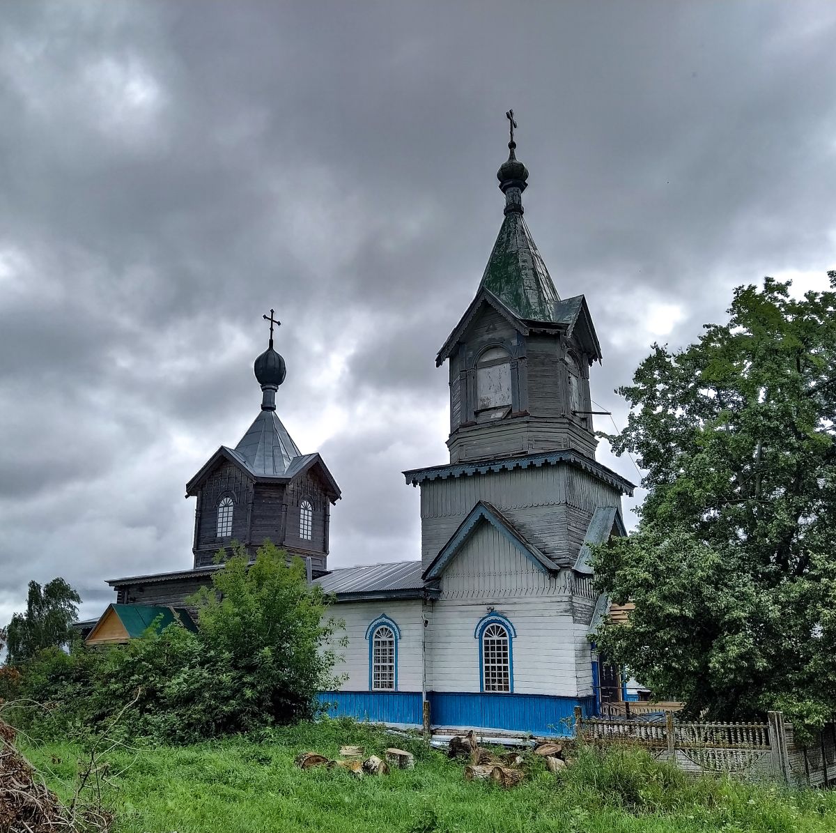 Лопатино. Церковь Николая Чудотворца. фасады