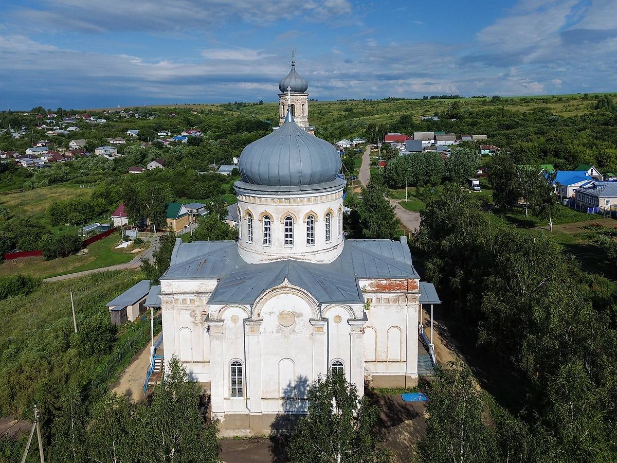 фасады. Церковь Михаила Архангела в Кладбищах, Сергач (Сергачский район, Нижегородская область)