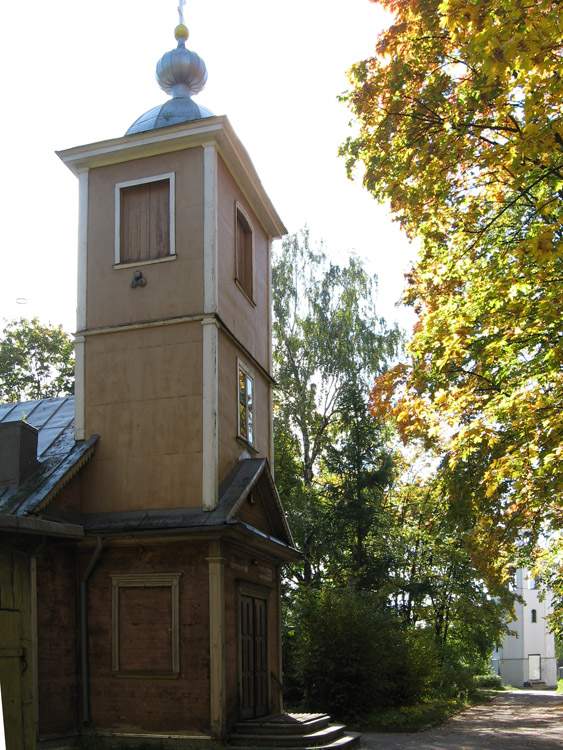 Церковь Казанской иконы Божией Матери на Ивановском кладбище, Рига (Рига, город, Латвия). архитектурные детали, Колокольня