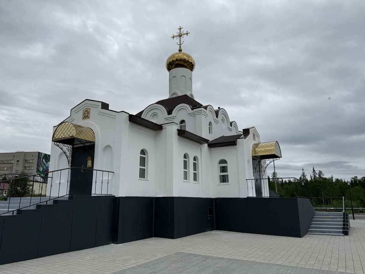 Церковь Рождества Пресвятой Богородицы, Харп (Приуральский район, Ямало-Ненецкий автономный округ). фасады, Вид с юго-запада
