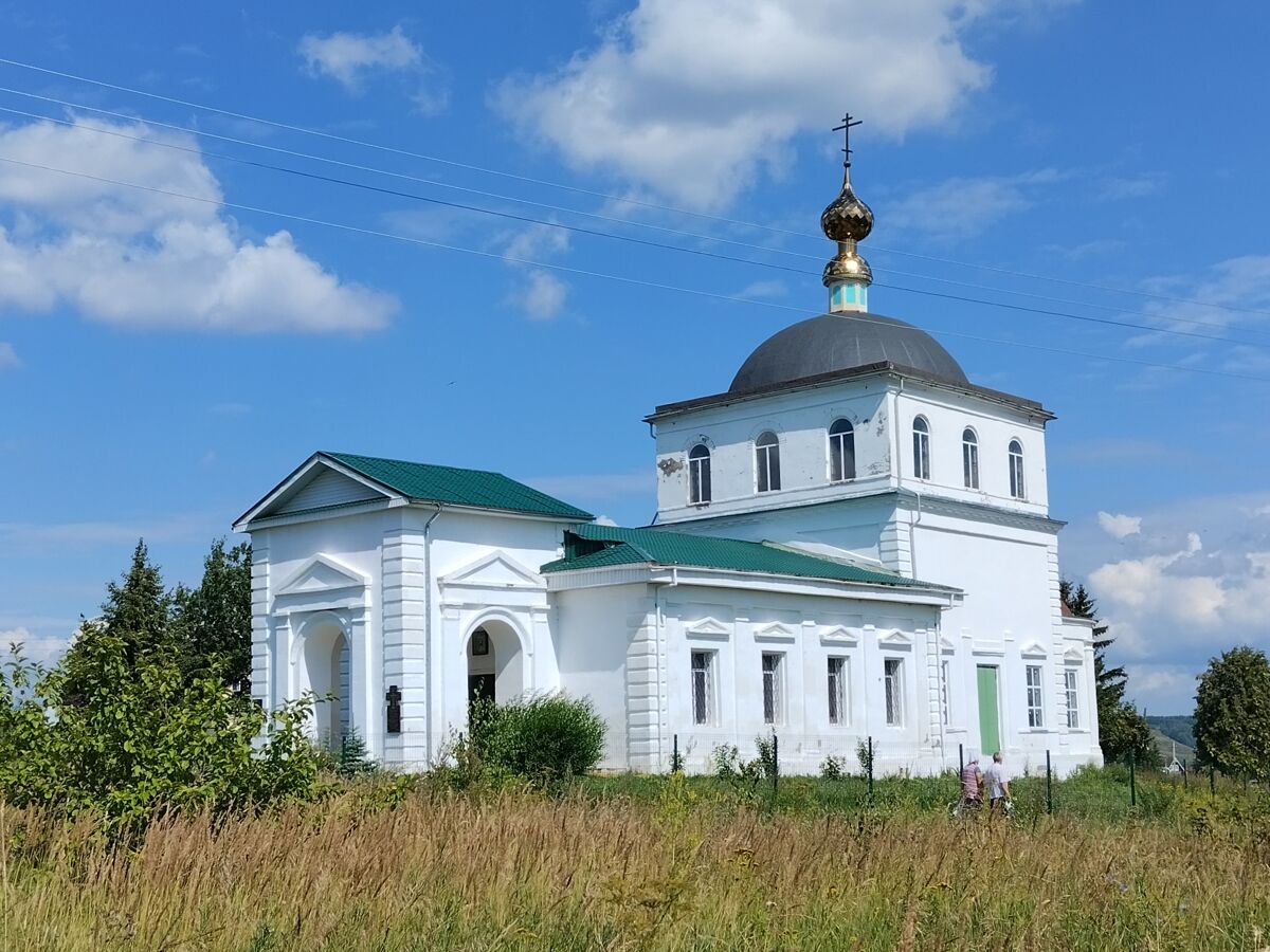 Церковь Происхождения Честных Древ Креста Господня (Владимирской иконы Божией Матери), Толмачёво (Кстовский район, Нижегородская область). фасады