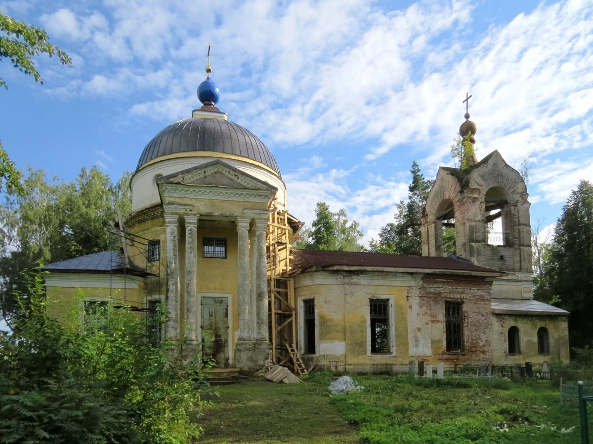 Церковь Казанской иконы Божией Матери, Кузьма-Демьян (Некоузский район, Ярославская область). фасады