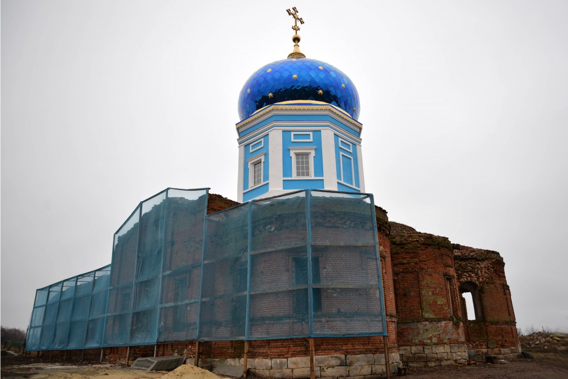 Каменка. Церковь Казанской иконы Божией Матери. фасады