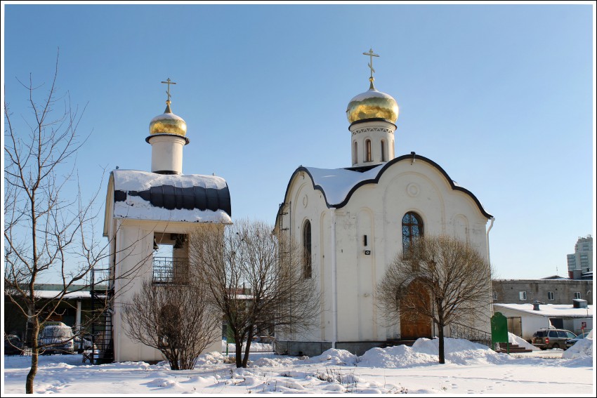Приморский район. Церковь Николая Чудотворца. общий вид в ландшафте