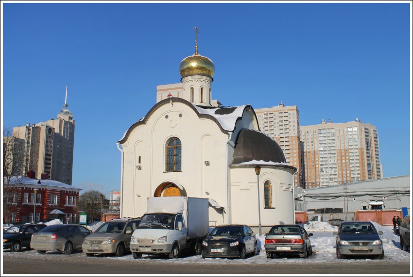 Церковь Николая Чудотворца на Коломяжском проспекте, Приморский район (Санкт-Петербург, г. Санкт-Петербург). общий вид в ландшафте