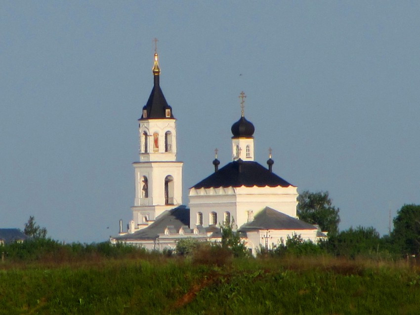 Церковь Николая Чудотворца, Юшта (Шиловский район, Рязанская область). общий вид в ландшафте