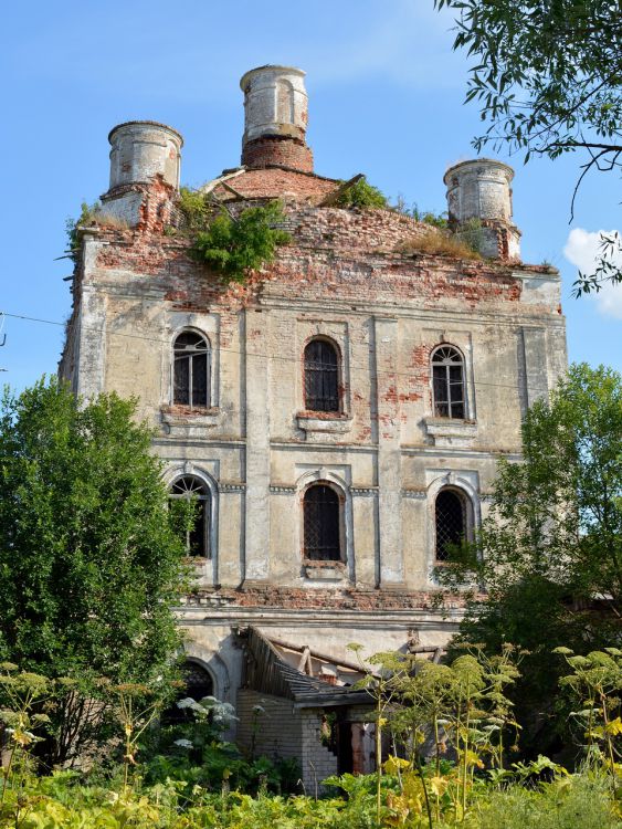 Градницы. Церковь Троицы Живоначальной. фасады, Северный фасад четверика основного объема