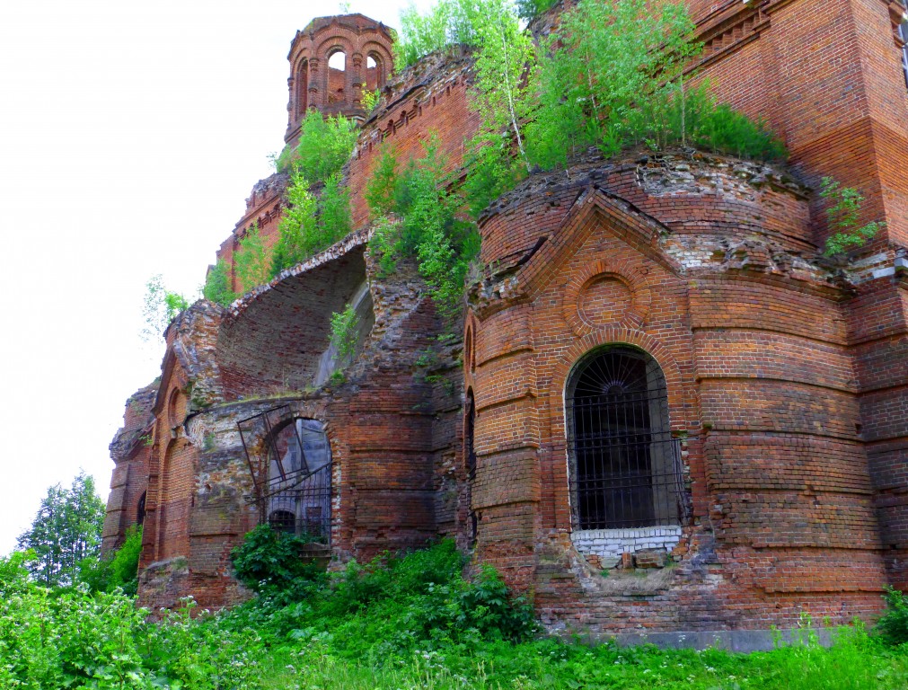 Ромашкино. Ильинский Троицкий монастырь. Собор Троицы Живоначальной. архитектурные детали