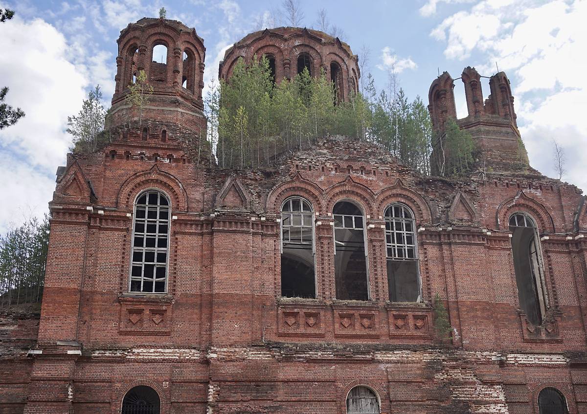 архитектурные детали. Ильинский Троицкий монастырь. Собор Троицы Живоначальной, Ромашкино (Кимрский район и г. Кимры, Тверская область)